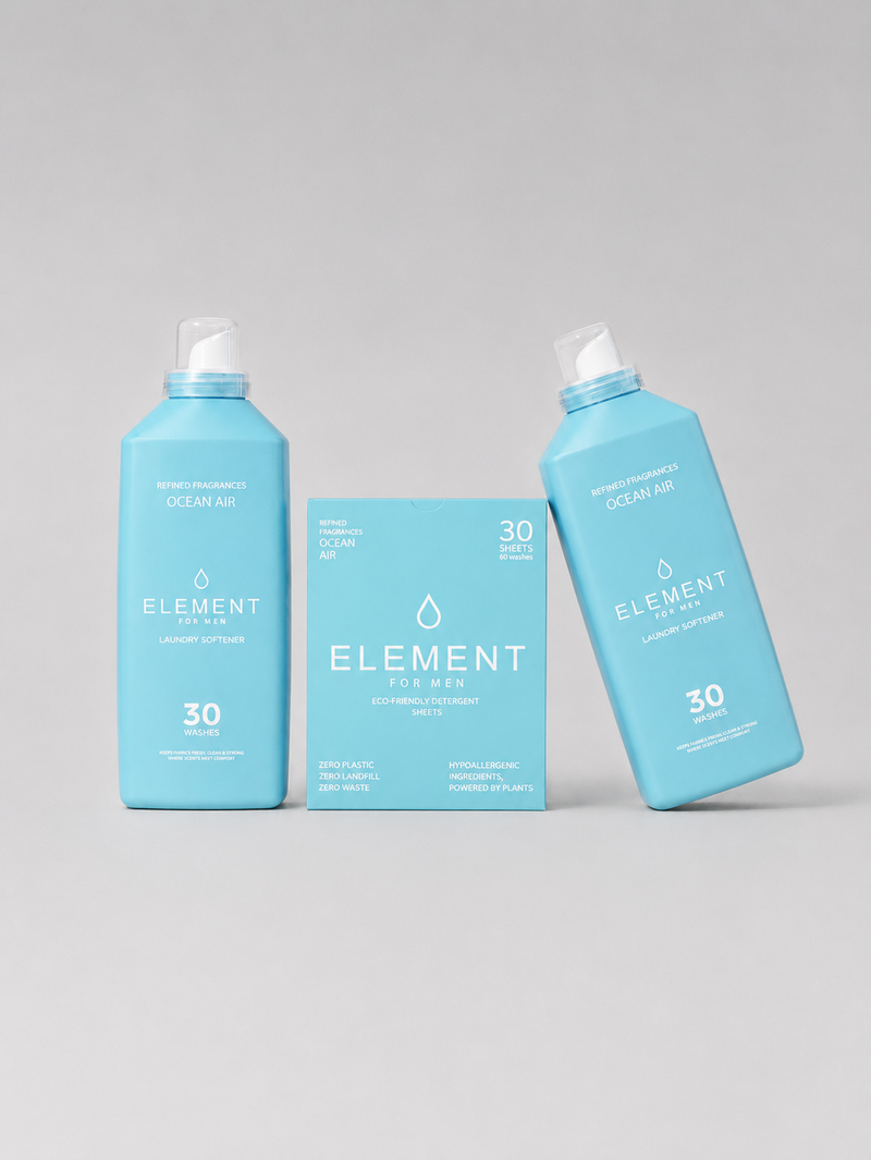 Element Ocean Air Rotation Bundle — detergent sheets and two 1L fabric softeners